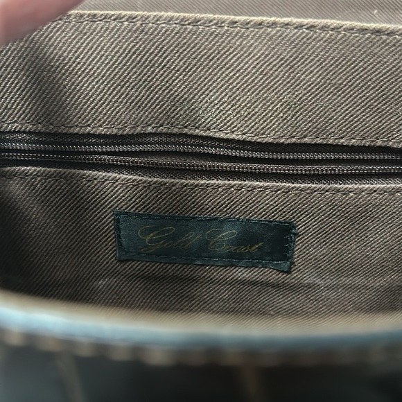 Light Weight Shoulder Bag Brown Cobble Stone Pattern Gently Used Final Markdown - Picture 3 of 5